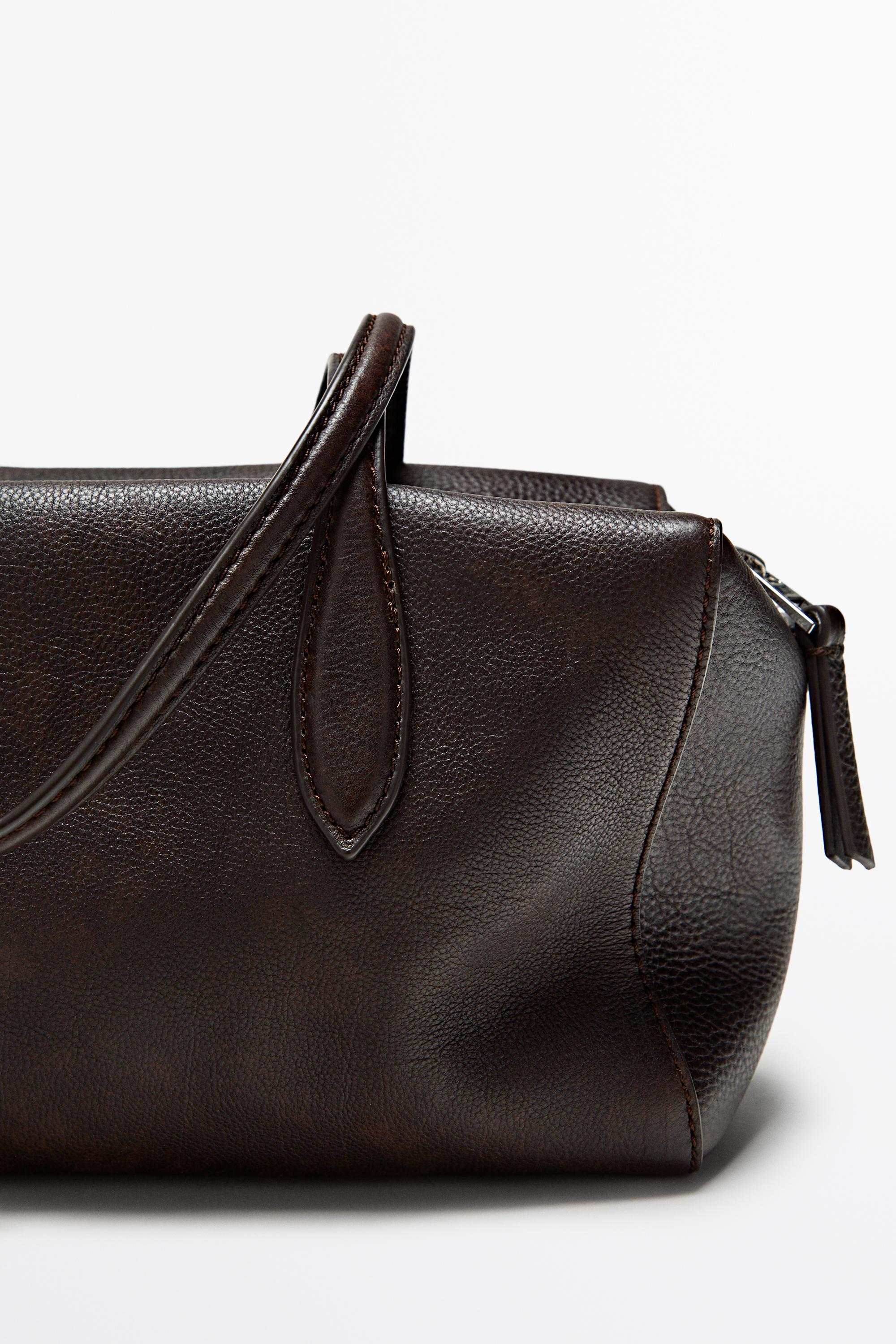 Nappa leather mini satchel